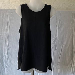 J Crew Black Drapey Sleeveless top
